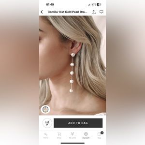 Lulus Gold Pearl Drop Earrings - Lulus X Casa Clara Camilla 14kt